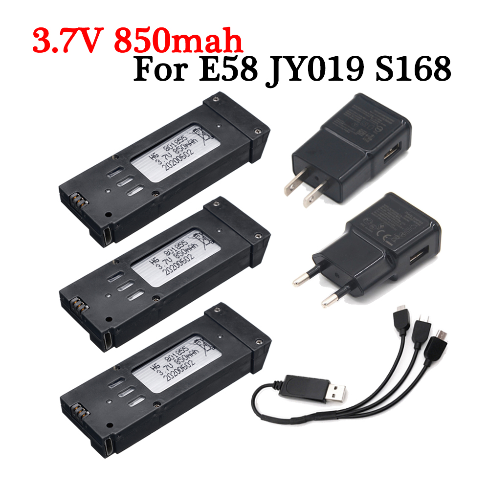 Eachine Drone E58 - Versi Upgrade Baterai Lipo 3.7V 850Mah