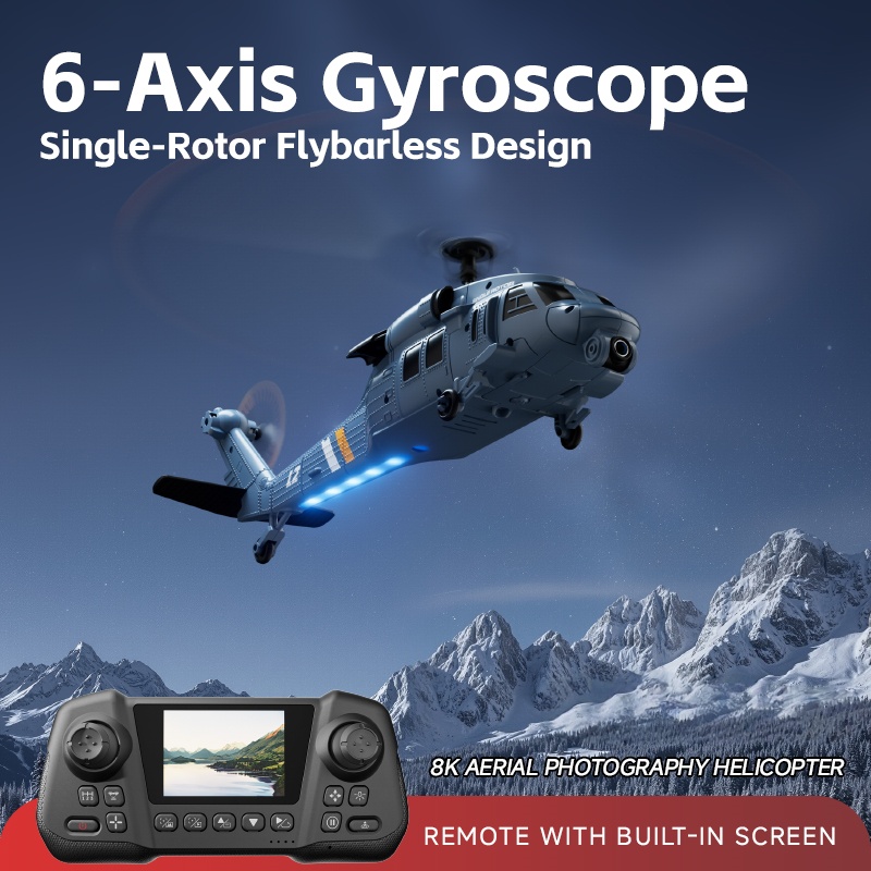 Helikopter RC 8K Flybarless Op - Rc Helicopter Large ulasan dan harga