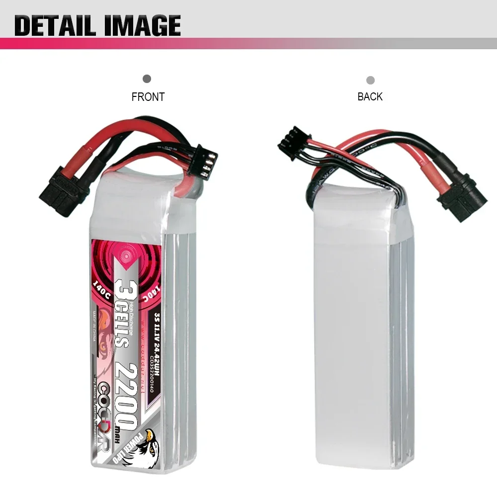 Baterai Li-po 2200mAh 3S 11.1V - Rc Helicopter Case ulasan dan harga