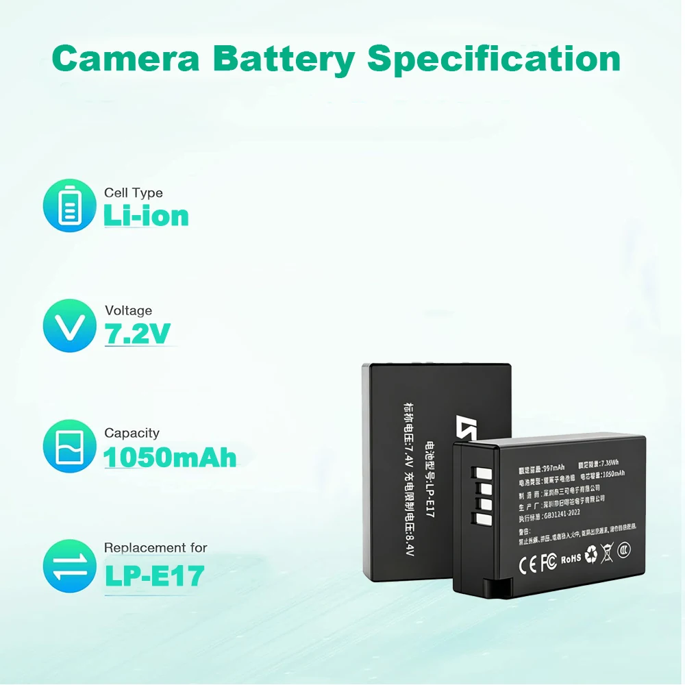 Baterai LP-E17 untuk Kamera Ca - Canon Camera Eos R50 ulasan dan harga